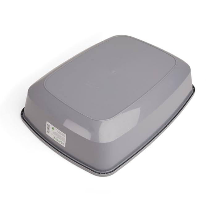So Phresh Gray Open Cat Litter Box X-Large 22.5' L X 17' W X 5.4' H
