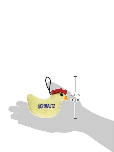 Copa Judaica Chewish Treat 4 by 1.5 by 2.5-Inch Schmaltz Chicken Squeak Plush Dog Toy, Small