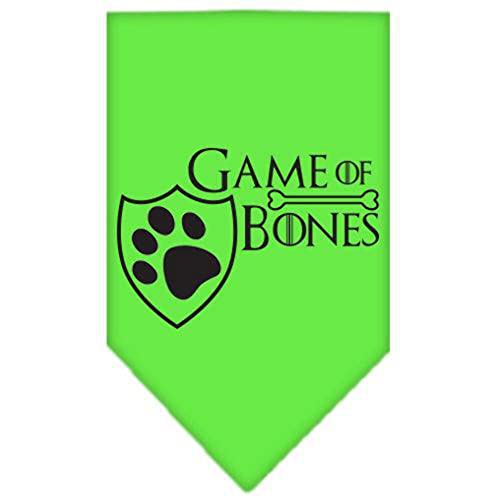 Mirage Pet Products Game of Bones Screen Print Bandana, Black, Small
