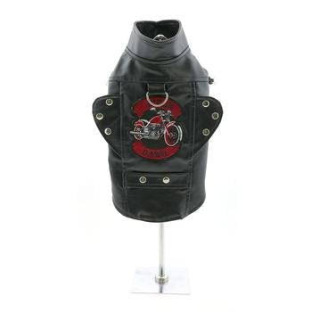 Doggie Design Biker Dawg Motorcycle Dog Jacket (X-Large, Black)