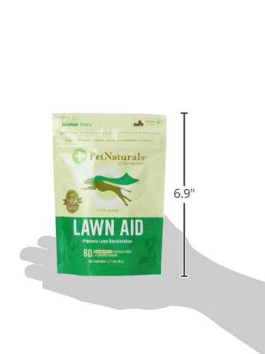 Pet Naturals Lawn Aid Dog Urine Neutralizer for Lawn - 60 Chicken-Flavored Chews - Healthy Dog Treats for PH Balance in Urine Ma