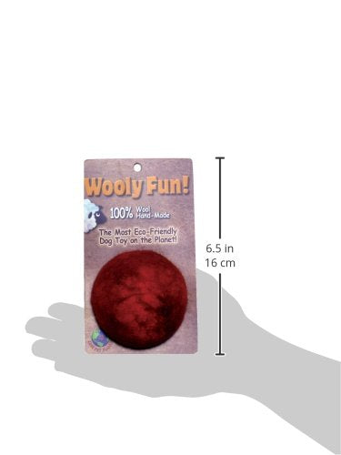 One Pet Planet 86004 2-Inch Wooly Fun Ball Dog Toy