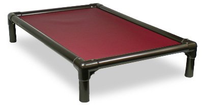 Kuranda Chewproof Dog Bed - Walnut PVC - 40'' x 25'' - Cordura Nylon - Burgundy