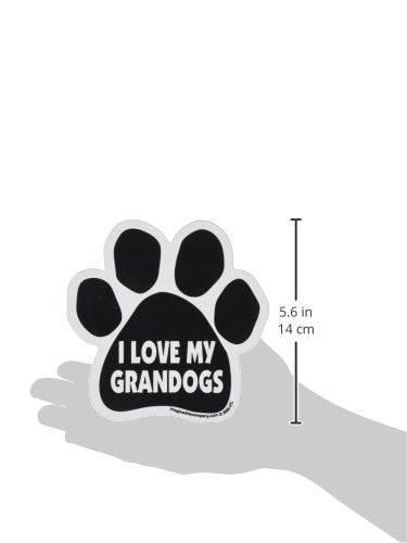 Imagine This Paw Car Magnet, I Love My Grandogs, 5-1/2-Inch By 5-1/2-Inch