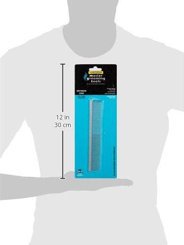 Master Grooming Tools Fine/Coarse Steel Greyhound Comb