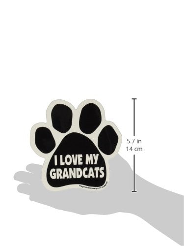 Imagine This Paw Car Magnet, I Love My Grandcats, 5-1/2-Inch By 5-1/2-Inch