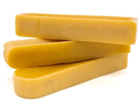 Pets Plus Himalayan Yak Chews for Dogs - 6 Inch, Medium Size, 8oz, 3-Pack - Long-Lasting Natural Dog Chews, Grain-Free, Odorless