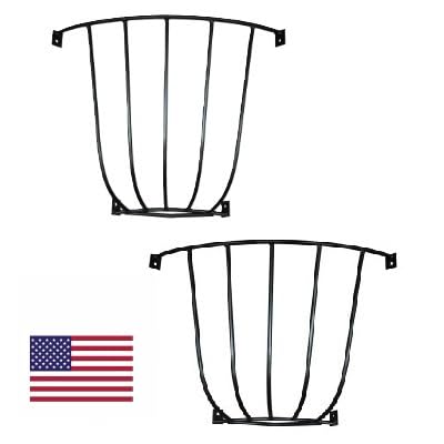 2 Pack Corner Hay Rack: Versatile Wall Mount Hay Feeder and Blanket Holder, Perfect Horse & Goat Hay Feeder, Hanging Hay Rack fo