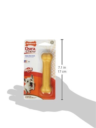 Nylabone Dura Chew Dog Chew Bones (Peanut Butter, 3-Bones)