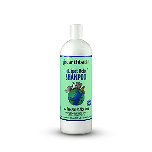 Earthbath Hot Spot Relief Pet Shampoo, Tea Tree Oil & Aloe Vera, 16Oz     Best Dog Shampoo For Itching & Skin Conditions     Mad