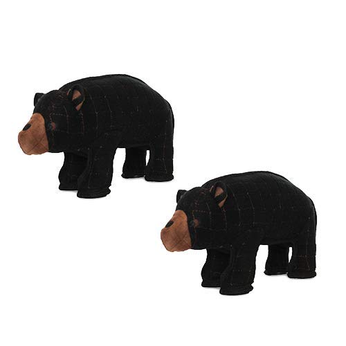 TUFFY - 2 Pack Original : Bear Dog Toy : : Ultra Durable Plush Toy with Multiple Layers & Reinforced Seams, Washable and Floats,