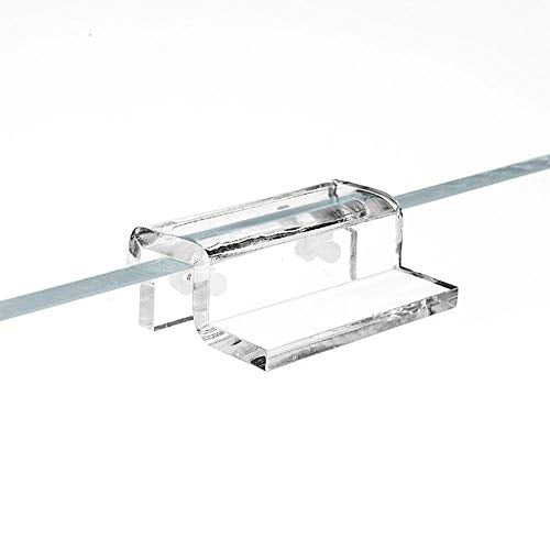 Hffheer 4Pcs Aquarium Lid Clips Acrylic Fish Cover Clip Glass Cover Holder Aquarium Fish Cover Support Clamp Accessory