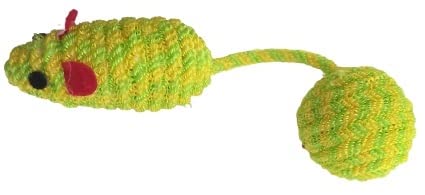 Smart Pups Rat Face Mice Toys Intreactive Toys Colour May Very Pack Of 1 Pcs (Green)