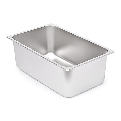 Kichwit Stainless Steel Cat Litter Box With High Sides, Metal Litter Pan For Cat, Non Stick Smooth Surface, 21.1' L X 13.1' W X 7.8' H