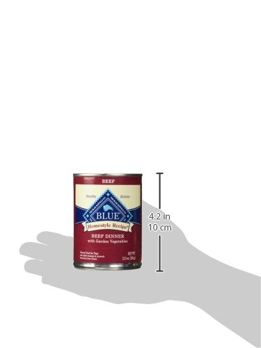Blue Buffalo Homestyle Recipe Adult Wet Dog Food, Made with Natural Ingredients, Beef Dinner With Garden Vegetables, 12.5-oz Can