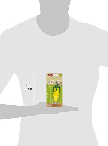 Living World Nibblers, Wood Chews, Corn Cob On A Stick