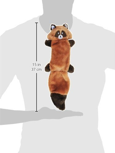 Zippypaws Zingy Racoon, 15' - Dog Toys No Stuffing, Squeaky Dog Toy For Small & Medium Dogs, Interactive Puppy & Dog Chew Toys Without Stuffing For Boredom, Bulk Multi-Pack Of 3