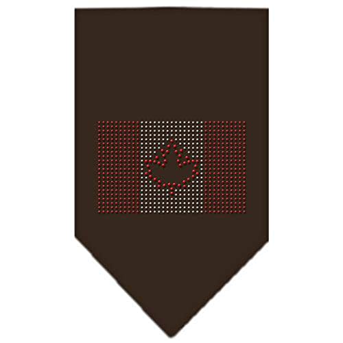 Mirage Pet Products Canadian Flag Rhinestone Bandana, Small, Cocoa
