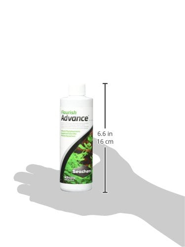 Seachem Flourish Advance Growth Supplement - Aquatic Plant Aid 250 ml (28679),brown