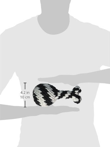 Scoochie Pet Products Super Scooch Rope Drumstick With Squeaker Dog Toy, Large, 8-Inch