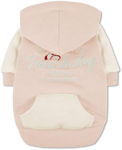Touchdog Heritage Softcotton Fashion Dog Hoodie  Large/Pink