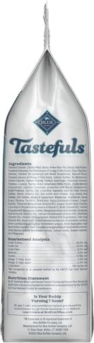 Blue Buffalo Tastefuls Adult Dry Cat Food for Weight Management & Hairball Control, Made in the USA with Natural Ingredients, Ch