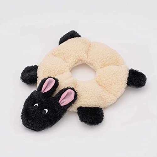 Zippypaws - Loopy - No Stuffing Squeaky Plush Dog Toy - For Small And Medium Dogs - Sheep