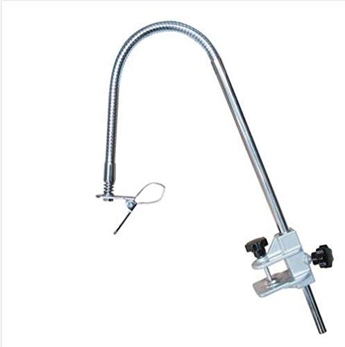 Sudatek Heavy Duty Dog Pet Grooming Table Hair Dryer Stand Hose Tube Holder Hands-Free Stainless Steel Groomers Adjustable Third Arm With Clamp