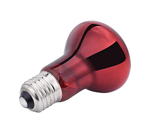 Maotopcom Pet Supplies 100W Infrared Heating Lamp 2 Pack, 110V E27 Basking Spot Light Bulbs For Reptile And Amphibian, As Bearded Dragons, Turtles, Ball Pythons, Red