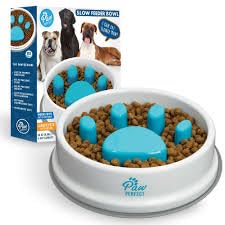 Pavityaksh Pet Slow Feeder Bowl Fun Slow Feeder Dog Bowl, AntiGulping Dog Slow Feeder Stop Bloat Pet Bowl Puzzle Dog Bowl NonS