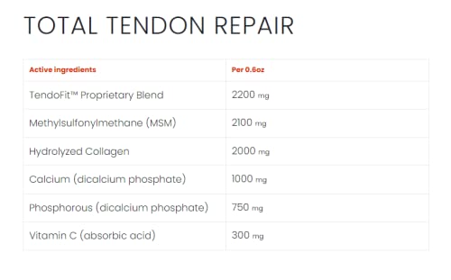 Ramard Total Tendon Repair -Advanced Powder Supplement with Vitamin C, Collagen, and MSM for Horse Joint, Ligament, and Tendon S