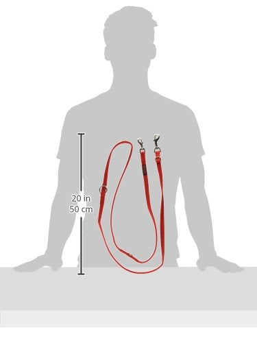 Halti Training Leash - Multifunctional Double-Ended Dog Leash, Ideal For Anti-Pulling Dog Training. Easy To Use, Lightweight, Soft & Durable. Suitable For Puppies And Small Dogs (Size Small, Red)