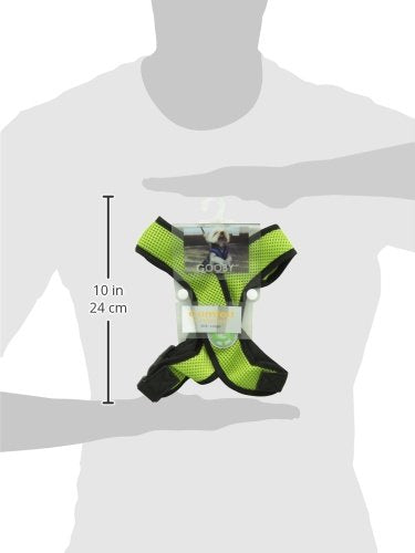 Gooby Comfort X Head In Harness - Green, Large - No Pull Small Dog Harness, Patented Choke-Free X Frame - Perfect On The Go Dog