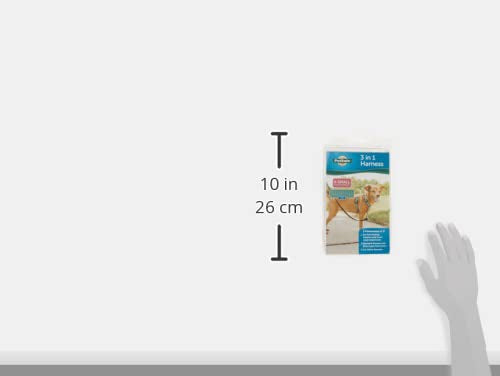 Petsafe 3 In 1 Dog Harness - No Pull Solution For Dogs - Reflective Dog Harness - Front D-Ring Clip Helps Stop Pulling - Comfortable Padded Straps - Top Handle Enhances Control - Teal - Extra Small