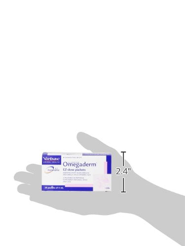 Virbac Omegaderm EZ Dose for Small Dogs/Cats, 28 Count, 4 mL, Model 814514021495