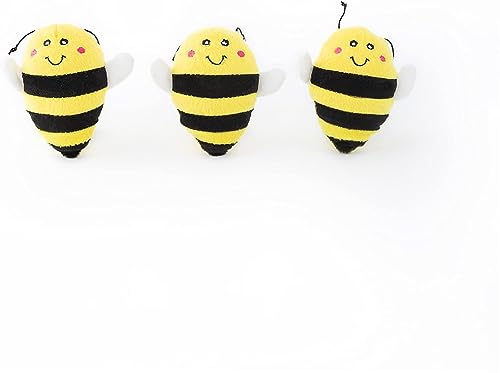 ZippyPaws Burrow Interactive Dog Toy, Plush Bees & Honey Pot, Model ZP958, Fun Hide and Seek Puzzle for Small & Medium Dogs