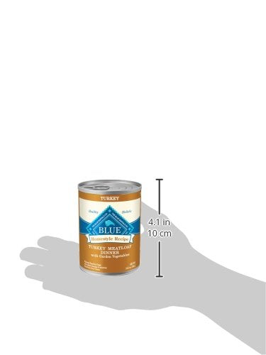 Blue Buffalo Homestyle Recipe Adult Wet Dog Food, Made with Natural Ingredients, Turkey Dinner With Garden Vegetables, 12.5-oz C