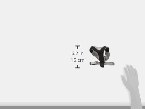 Doggles V Mesh Dog Harness, Gray/Black, X Small