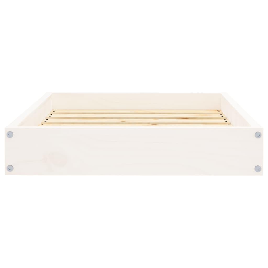 vidaXL Solid Pinewood Dog Bed - Comfortable, Sturdy, and Rustic Look - Ideal Resting Spot for Your Pet - 24.2&quot;x19.3&quot;x3.5&quot; Size