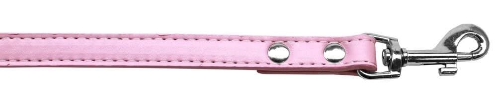 Mirage Pet Products Premium Plain Pet Leash, 1/2&quot; x 6', Light Pink