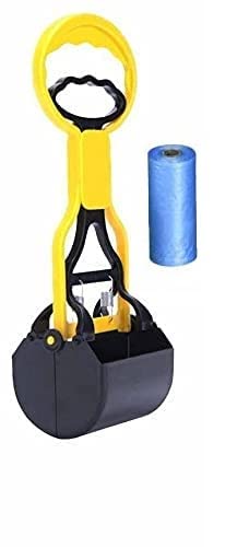 Dog Trust Dog Poop Scooper, Portable Poop Picker Pet Waste Potty Picker, Dog Poop Scoop Large with 1 Poop Roll Bag  11 Inch