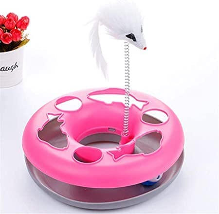 Woofy 360 Motion Elastic Mouse Catch Cat Toy To Exercise And Inside Spinning Ball Toy For Cat And Kitten