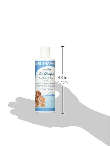 Dr. Goodpet Pure Shampoo - All Natural Hypo-Allergenic Ingredients: Jojoba, Aloe, Coconut And Vitamin E - 8 Oz.