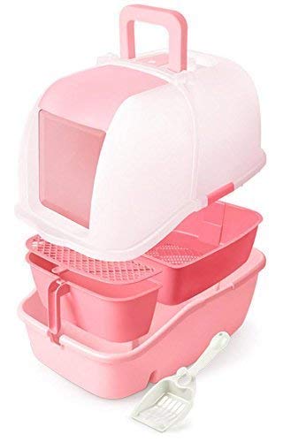 Catidea Luxury Sifting Hooded Cat Litter Box. Cl1 (Spring Green)