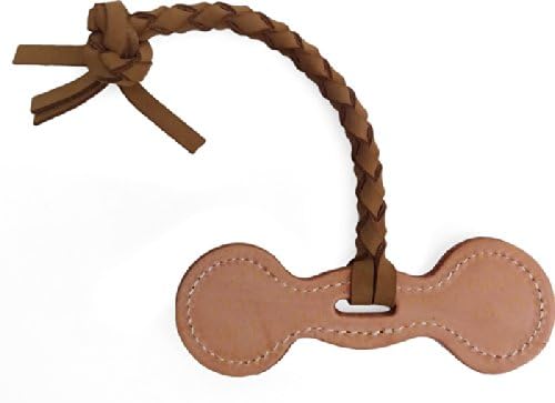 Auburn Leathercrafters Leather Tug Dog Toy - Dumbell