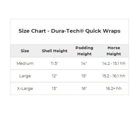 Dura-Tech Quick Dry Memory Foam Stable Wraps for Horses | Complete Horse Leg Support | Enhanced Comfort & Protection | Tekno-Dri