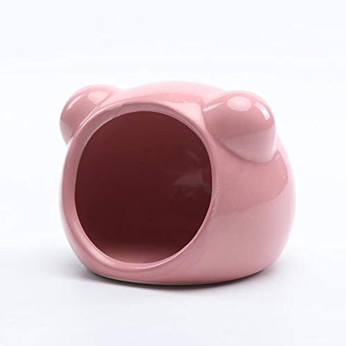 Chuqiantong Mini Hamsters House Pet Hideout Hut Cave,Small Animal Ceramic Critter Bath Toy, Ideal For Dwarf Hamsters And Gerbils