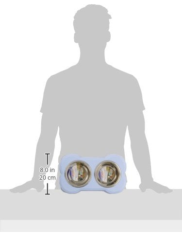 Loving Pets Dolce Diner Dog Bowl, Small, Murano Blue