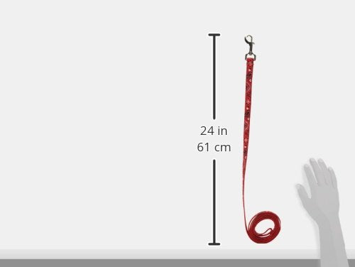 Medium Red Bandana Dog Leash: 3/4 Wide, 6ft Length - Made in USA.