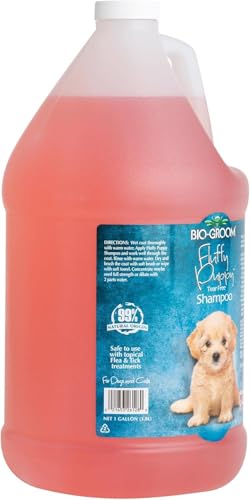 Bio-Groom Fluffy Puppy Tear-Free Shampoo- Dog Bathing Supplies, Puppy Shampoo, Cat & Dog Grooming Supplies For Sensitive Skin, Cruelty-Free, Made In Usa, Tearless Dog Products - 1 Gallon